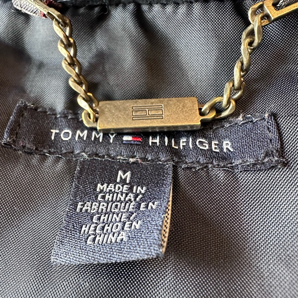 Tommy Hilfiger - Puffer Vest Gray Plaid Zipper Closure, Size: Large - Picture 15 of 16
